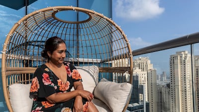 Bjuvestig, who is originally from India and married to a Swede, says the wicker chair on the balcony is her favourite piece