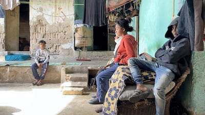 Like many of the dwellings in the Gaza camp, the home of Nusra Al Obeid has experienced heavy flooding in winter. Amy McConaghy / The National