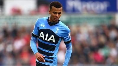 Dele Alli shown in action during Tottenham Hotspur's Premier League match against Swansea on Sunday. Jordan Mansfield / Getty Images / October 4, 2015