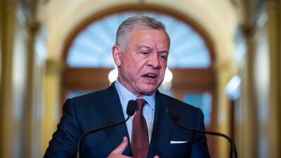 King Abdullah II of Jordan said the country was looking forward to 'stopping working under the defence orders'. EPA