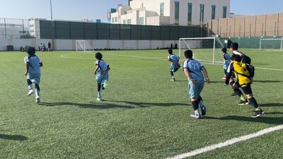 The young pupils hope to one day represent the Emirates in the World Cup.