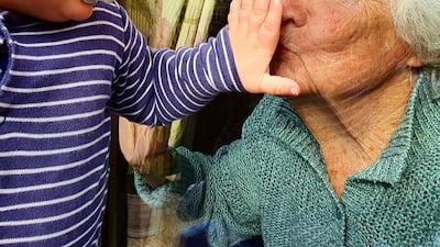 A one-year-old little boy and his 88-year-old great grandma. Steph James/NPG