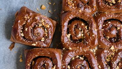The chocolate hazelnut babka from Bageri Form is only available in store from Friday to Sunday. Photo: Bageri Form