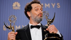 Matthew Rhys wins Emmys for best comedy actor for Widow's Bay and best actor in a limited series for The Beast in Me. Reuters