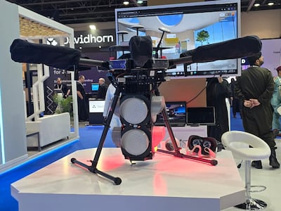 A drone traffic signal developed by the Ministry of Interior and Abu Dhabi Police to enhance public safety and police efficiency. Such technology is already having an impact of people's lives. Salam Al Amir / The National