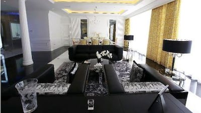 The Versace show flat by Damac is located in the Ocean Heights building in Dubai Marina. Satish Kumar / The National