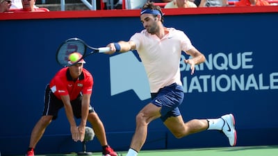 While he remains as energetic on court as ever, Roger Federer has spent a lot less time in action in 2017 compared to previous seasons. Paul Chiasson / The Canadian Press via AP