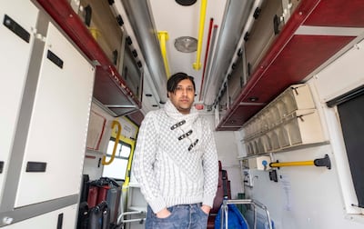 Umran Ali Javaid is preparing to drive 2,500 kilometres from Glasgow to the Polish-Ukrainian border to donate an ambulance for war victims. PA