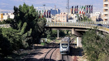 An intercity train in southern Tehran. Iran needs to reintegrate itself into the global economy to boost its bottom line. AFP