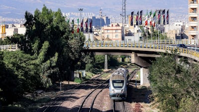 An intercity train in southern Tehran. Iran needs to reintegrate itself into the global economy to boost its bottom line. AFP