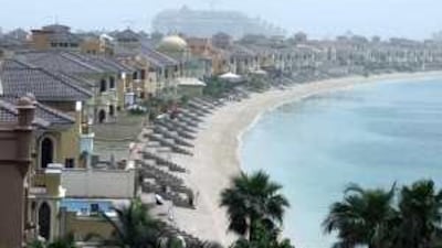 A view of houses on the Palm Jameirah as seen from the Palm Monorail in Dubai. A reader argues that luxury properties in Dubai are now the best deal in the property market.