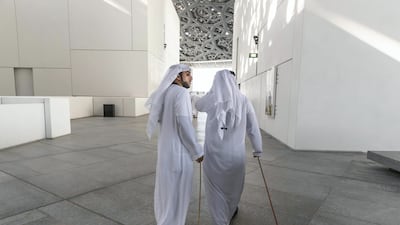 Louvre Abu Dhabi is one of many major cultural centres that were established in the UAE under the presidency of Sheikh Khalifa. Photo: Antonie Robertson / The National