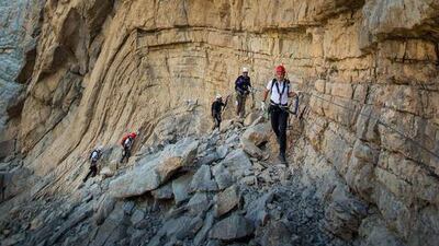Hike the Via Ferrata in Ras Al Khaimah, which includes ziplines of varying lengths, suitable for all ages and fitness levels. Courtesy RAKTDA