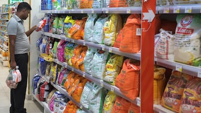 Food and drink inflation fell to 0.1 per cent, as the effect of lower import costs and a government price freeze on key items was felt. Delores Johnson / The National