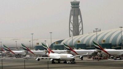 A view of Dubai airport. About 4.2 million passengers passed through the airport last month.