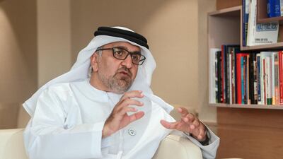 Aref Al Awani, secretary general of Abu Dhabi Sports Council, talks about the challenges of organising the marathon. Victor Besa / The National