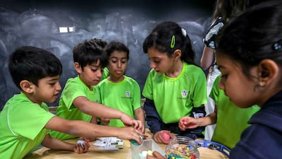 Young learners at Al Mamoura Academy in Abu Dhabi