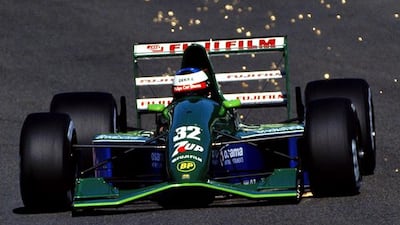 Michael Schumacher made his debut for the Jordan team at the Belgian Grand Prix in 1991. Pascal Rondeau /Allsport