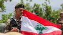 Lebanese soldiers block a road in Zawtar Al Gharbiyeh village, south Lebanon. Reuters