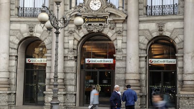 Italian banks have been weighed down by rising levels of bad debt, estimated to be as high as €360 billion Damien Meyer / AFP