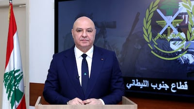 Lebanese President Joseph Aoun on Friday gave a televised address to mark Independence Day. AFP