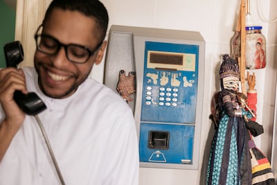 Hashel Al Lamki remains committed to working with found objects and reclaimed materials wherever possible. Photographer: Aqib Anwar