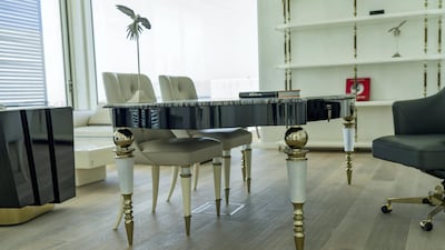 The property is being sold fully furnished. Courtesy BlackBrick Property