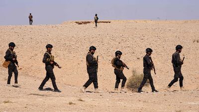 The soldiers are trained to cope with the harshest desert conditions.