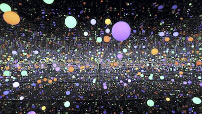 The Broad is currently streaming Japanese artist Yayoi Kusama’s 'Infinity Mirrored Room'. Courtesy Museum Macan