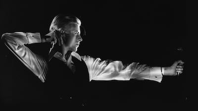 David Bowie Performing as The Thin White Duke on the Station to Station tour, 1976. Photo: John Robert Rowlands / The David Bowie Archive