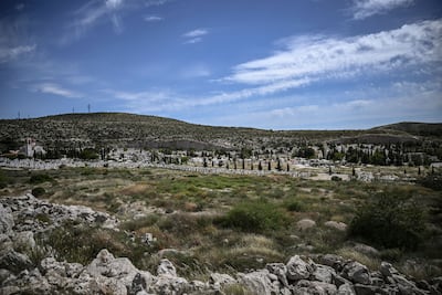 A site in Schisto, on the western outskirts of Athens, where a Muslim cemetery is to be built next to an Orthodox cemetery. AFP