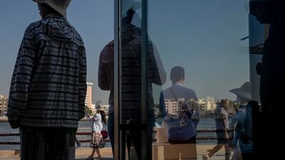 Tourists visit Al Shindagha Historic District in Bur Dubai. Antonie Robertson / The National