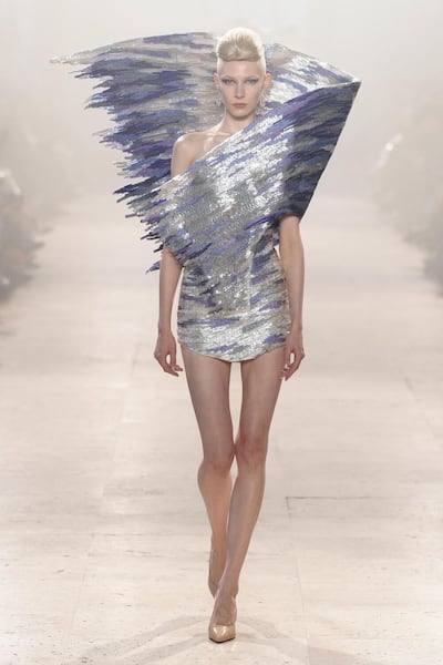 Wind, water, ether: Rahul Mishra takes control of the elements in Paris. Photo: Rahul Mishra