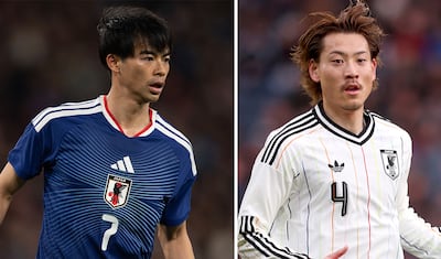 Kaoru Mitoma and Ayumu Seko of Japan. photos: Getty Images