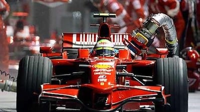 Felipe Massa's hopes of victory in 2008 were wrecked by a bungled pit-stop that left the fuel hose on the car.