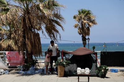 Displaced residents in Beirut. Reuters
