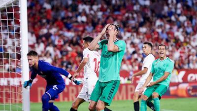 Gareth Bale reacts after going close. Getty Images