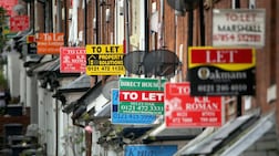 An array of To Let and For Sale signs protrude from houses in the Selly Oak area of Birmingham. Getty Images