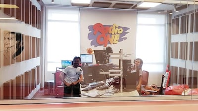 The former morning show hosts, the late Gavin Ford, left, and Olga Habre, right. Instagram / Gavin Ford in the Morning