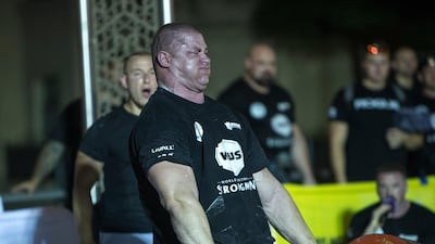 Kieliszkowski from Poland lifts 420kg at the World's Ultimate Deadlift, Burj Plaza, Dubai.