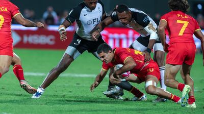 Action from the final between Fiji and Spain. Victor Besa / The National