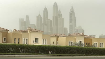 It could be a cloudy day over Dubai. Pawan Singh / The National
