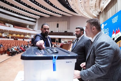 Votes were cast for Iraq's new president on Saturday. AFP