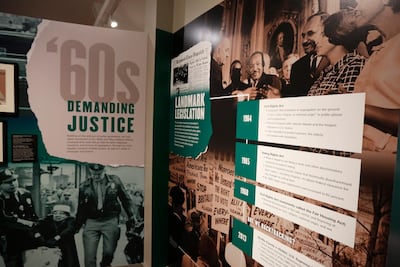 Display from the exhibition Determined: The 400-year Struggle for Black Equality in Virginia. Steve Helber / AP