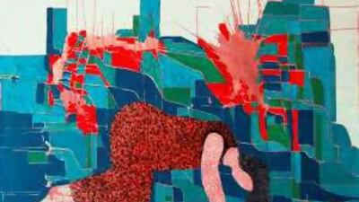 Nargess Hashemi's Khotoote Sabze Takhayol (The Green Lines of the Imagination) demonstrates the bold colours and emotional power of her Stories From the Boudoir series.