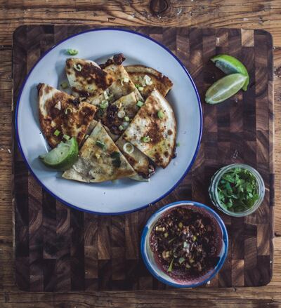 Black bean quesadillas. Photo by Scott Price