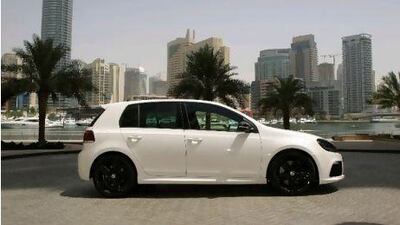 The Golf R sits 25mm lower than the base hatchback.