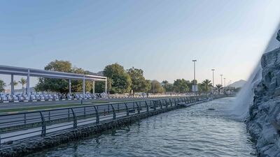 The Waterfall attraction is adjacent to the Khor Fakkan Amphitheatre. Wam