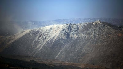 An area near Beaufort Castle after Israeli forces carried out a series of detonations. AFP