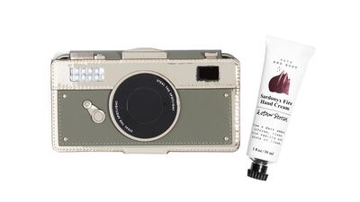 Phone case, Dh349, Kate Spade at Shopbop.com; hand cream, Dh20, & Other Stories